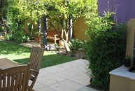 View of waterfeature and pergola