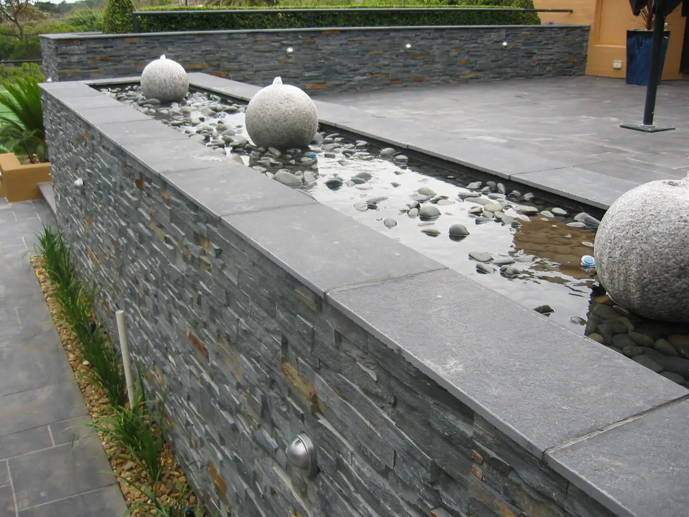 View of waterfeature & Terace