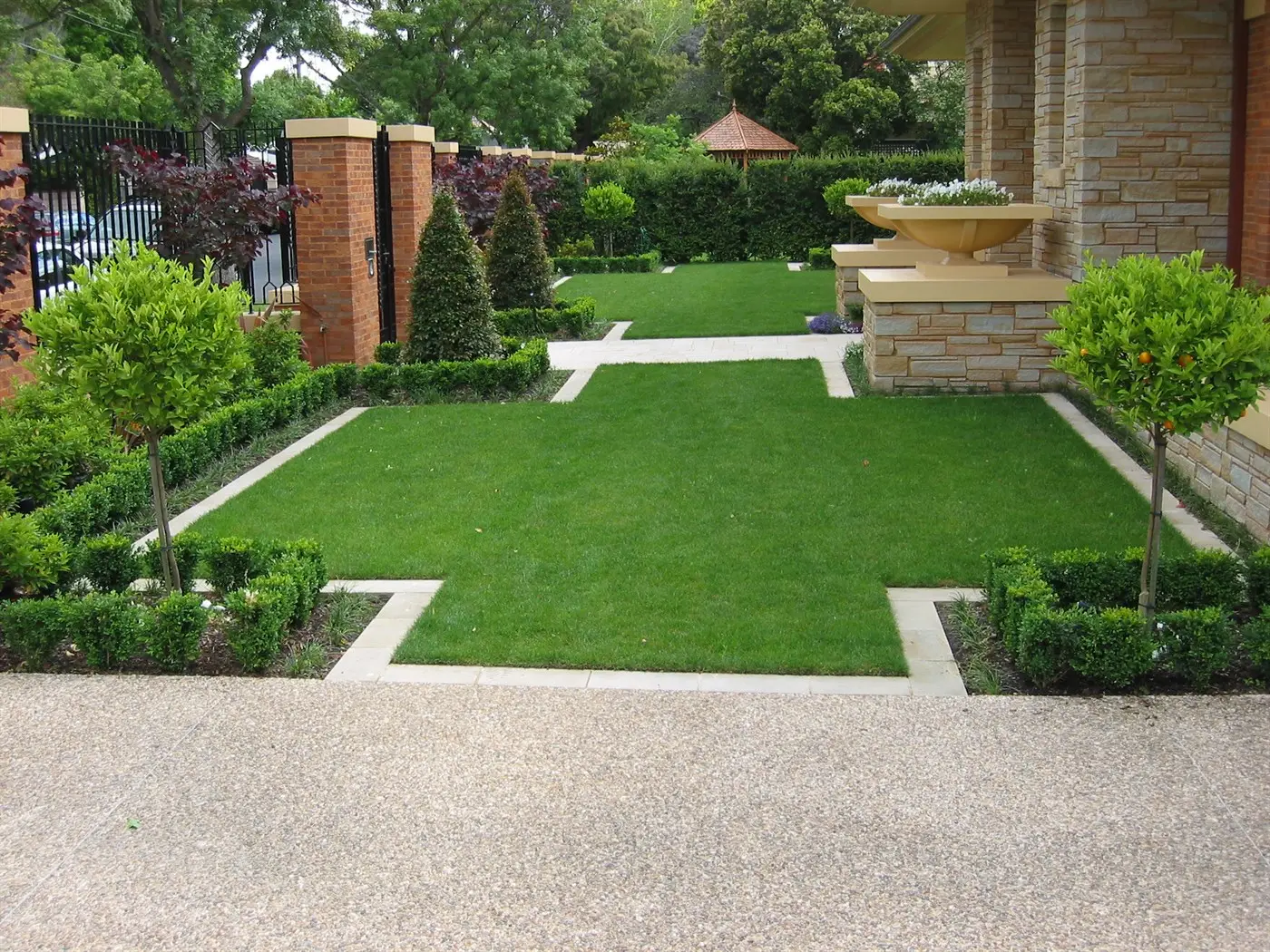 View of Formal front Garden
