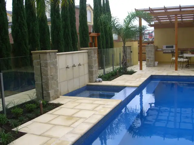 View of Spa and feature wall